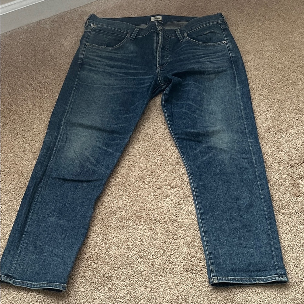 Citizens Of Humanity Women's Dark Blue Straight Jeans